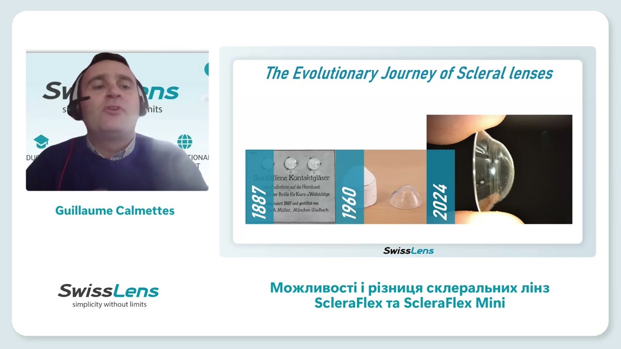 Features and differences between skleral lenses ScleraFlex and ScleraFlex Mini - Guillaume Calmettes