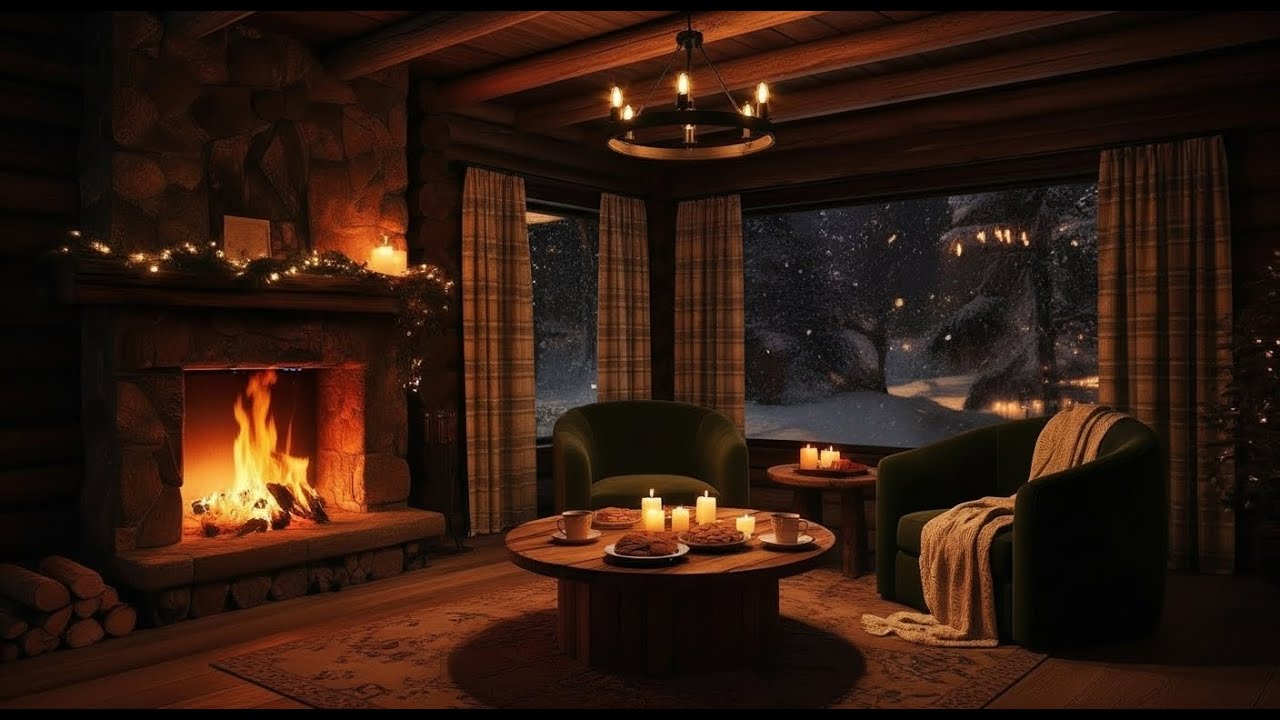 🔥❄️ Radio of Soothing Piano & Fire Crackling Sounds for Calm Focus, Healing, and Winter Ambience!
