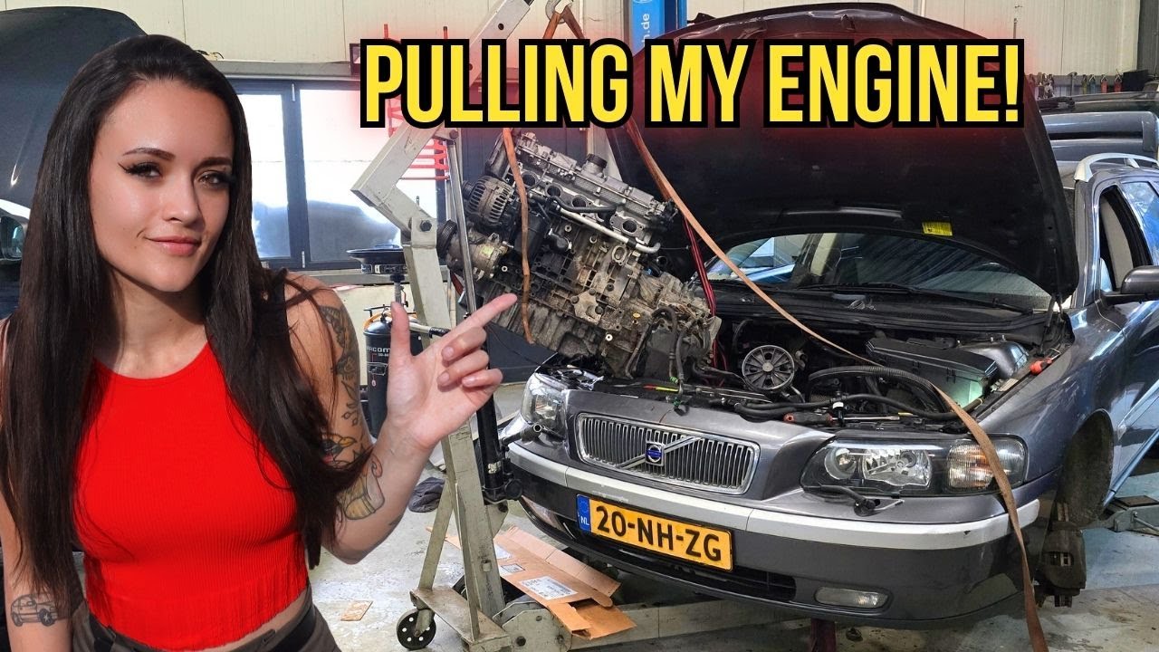 Pulling the engine from my Volvo V70 2.5T!