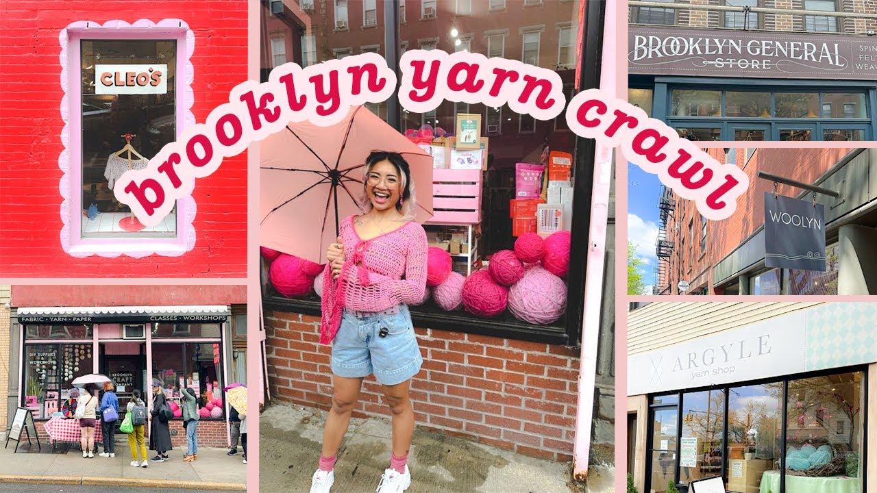visiting ALL 5 yarn shops during the Brooklyn Yarn Crawl 2025 🧶✨