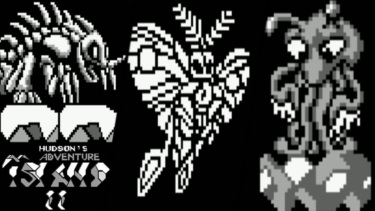 Adventure Island II: Aliens in Paradise (GameBoy) // All Bosses