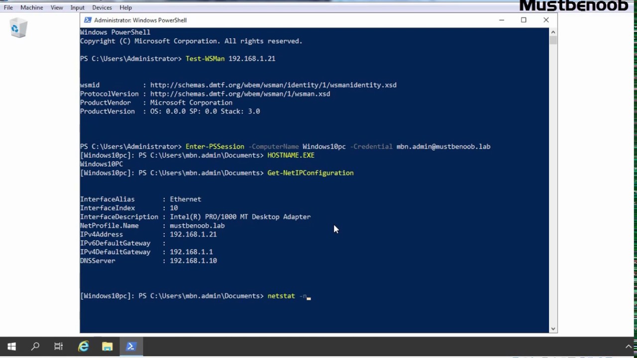 LAB GUIDE:26  How to Run PowerShell Commands on Remote Computers