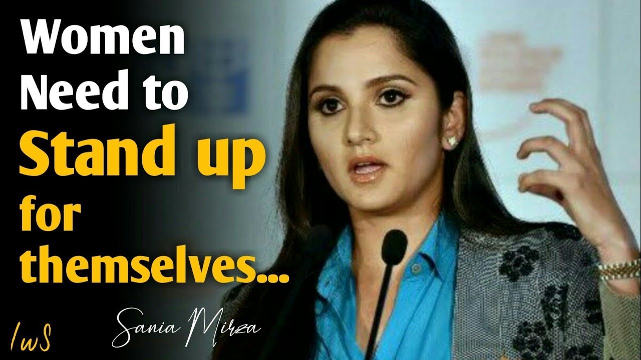 Sania Mirza Motivational Speech In English || Improve your English||