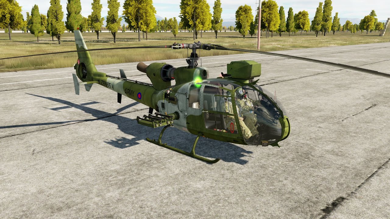 DCS World SA342 'Gazelle' Startup - QUICK