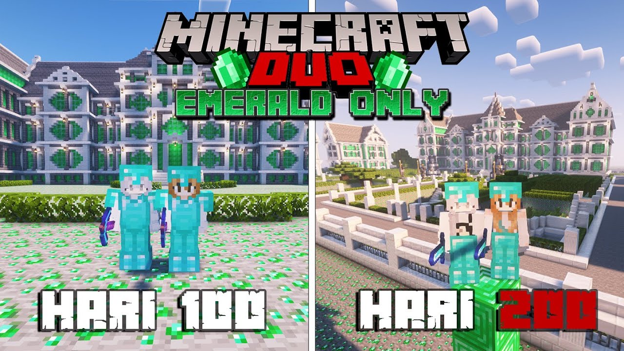 200 Hari di Minecraft EMERALD ONLY !!!