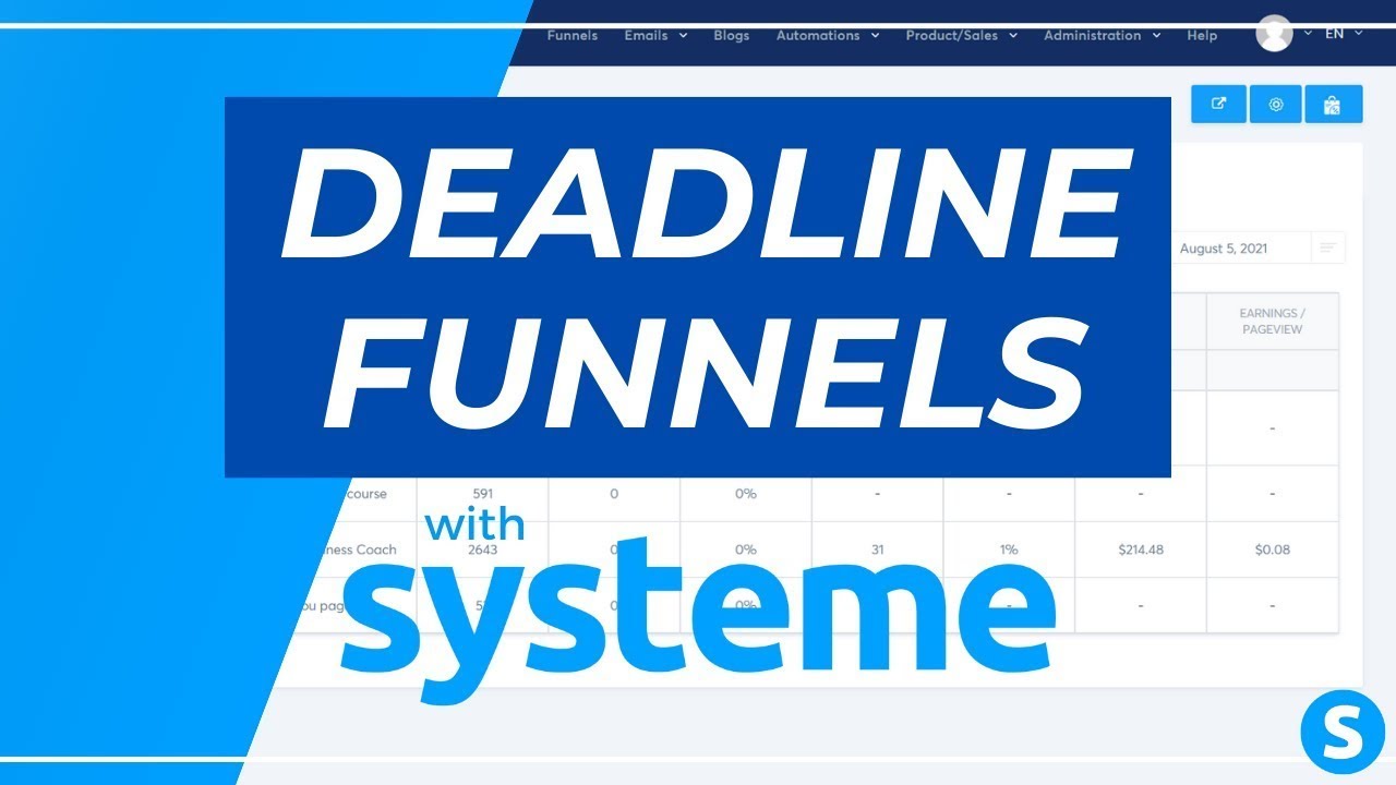 How To Create Deadline Funnels Using Systeme.io
