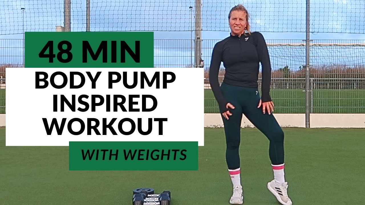 48 MIN Total Body Pump 🔥 Strength & Tone - With Weights - Full body Workout