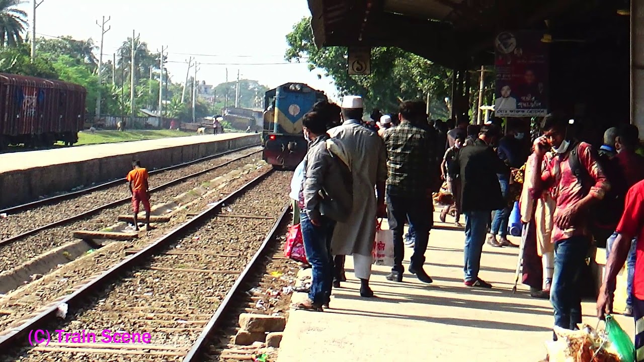 intercity Benapole express train is coming jessore station || Train Scene