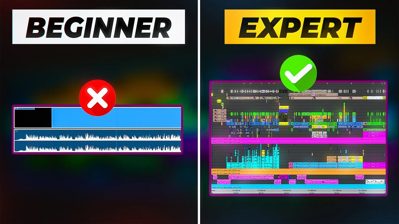Amateur VS Pro Video Editing Workflow