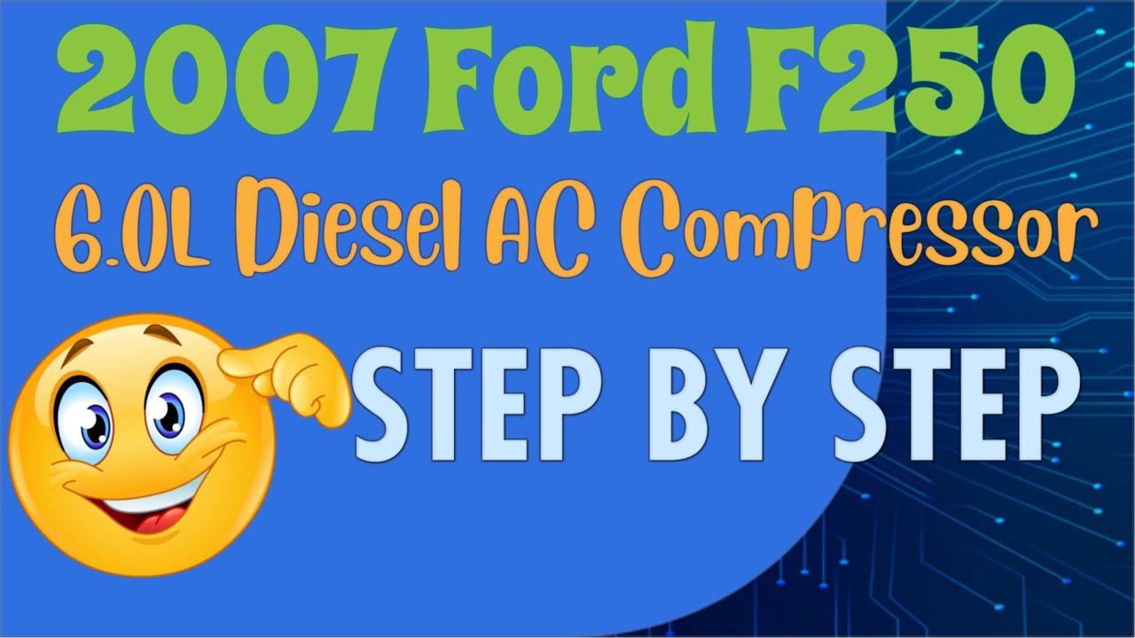 2007 ford f250 6.0L Diesel AC Compressor #mechanic #ford #car #truck