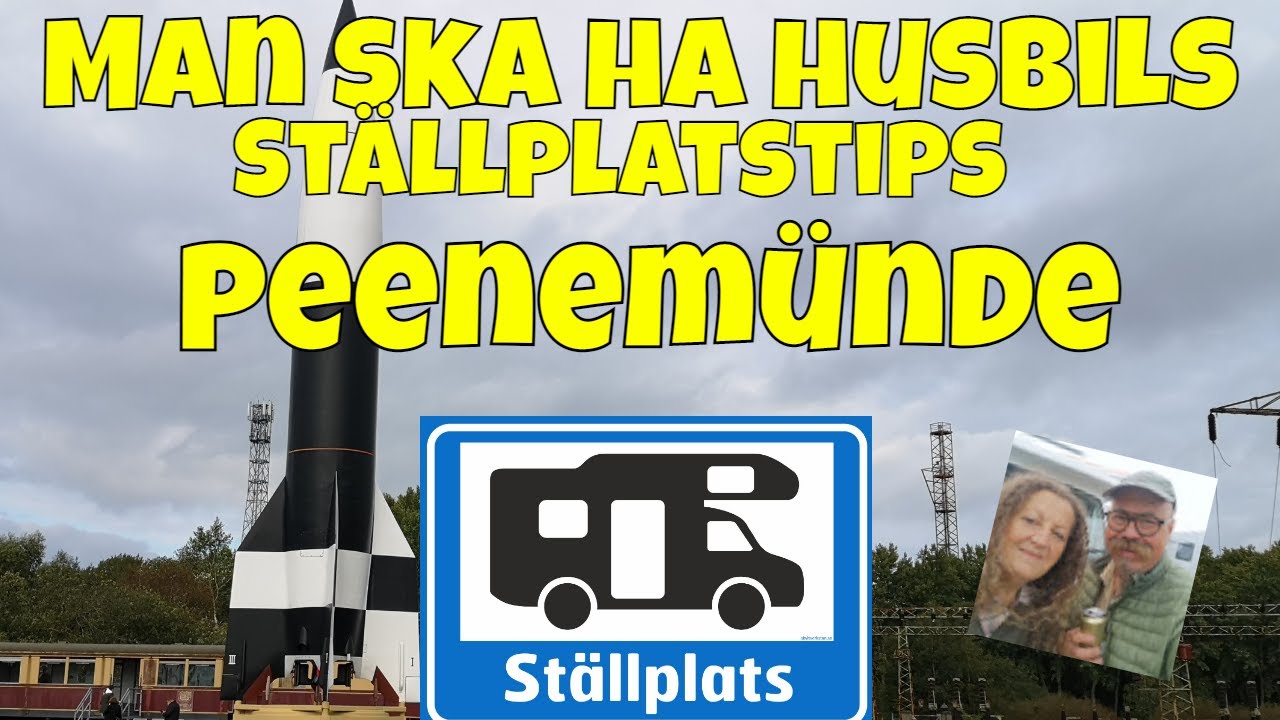 Husbilsställplats / stellplatz Peenemünde i Tyskland