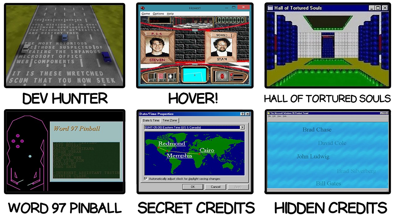 Hidden Windows Easter Eggs Explained in 9 Minutes