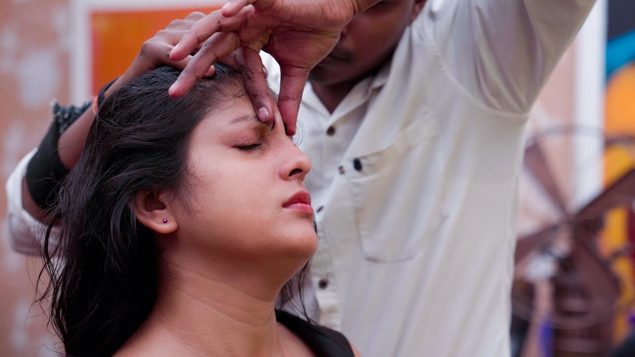 Relaxing Gua Sha Shoulder and Head Massage | Indian Massage
