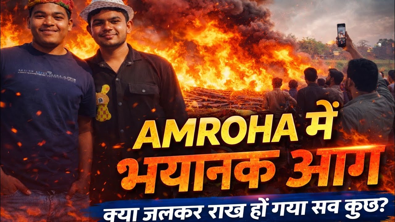 Amroha mein lagi भयंकर आग Full Vlogs | Mohit Indian Vlogs 