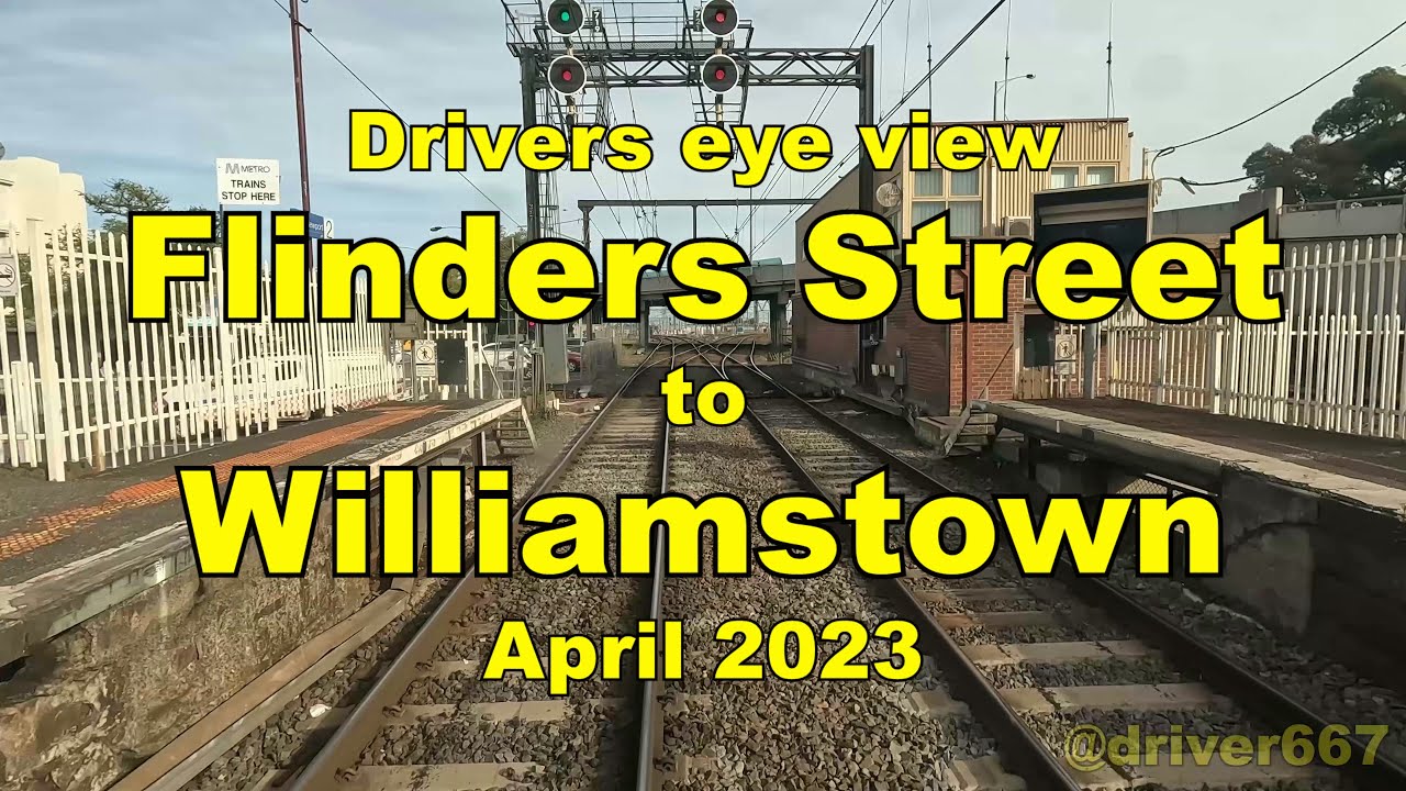 Drivers eye view, Flinders Street to Williamstown.