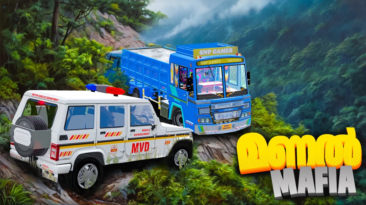 LEYLAND INDIAN LORRY VS KERALA MVD CHASE IN DANGEROUS ROADS🔥😮ETS2 GAMEPLAY Indian Mods