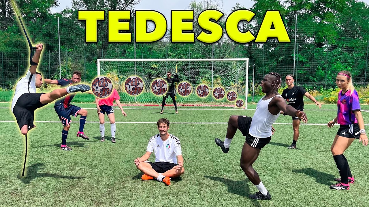 Tedesca Football Challenge! Vs Sergio Cruz ,Pirlasv, Fabio di Mauro e Marcantognini ⚽️🤯