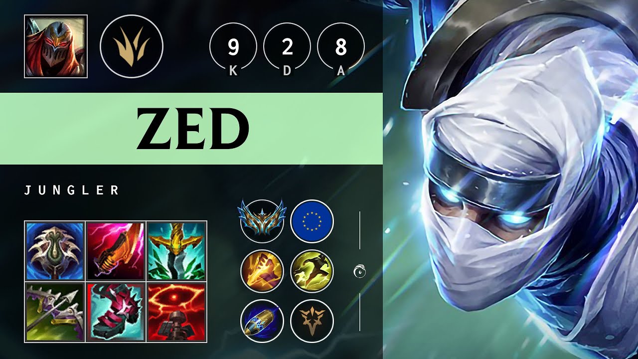 Zed Jungle vs Nocturne - EUW Challenger Patch 25.20