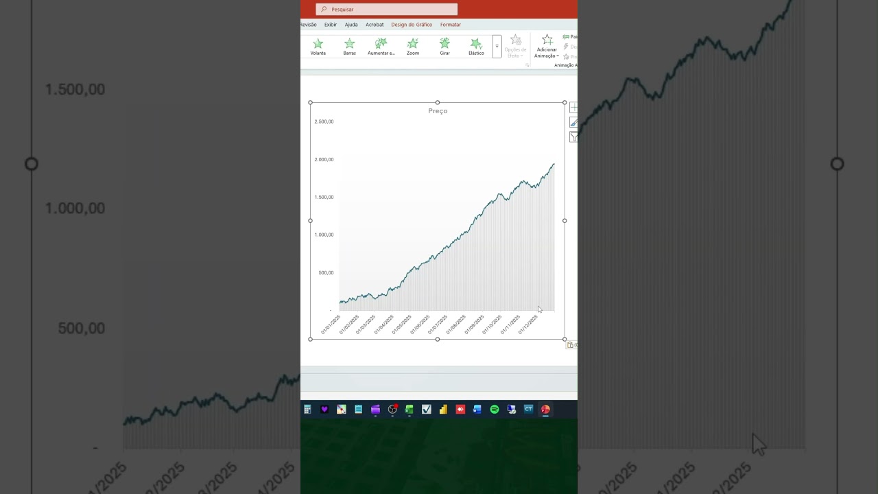 Como criar um gráfico animado no excel e no power point 
