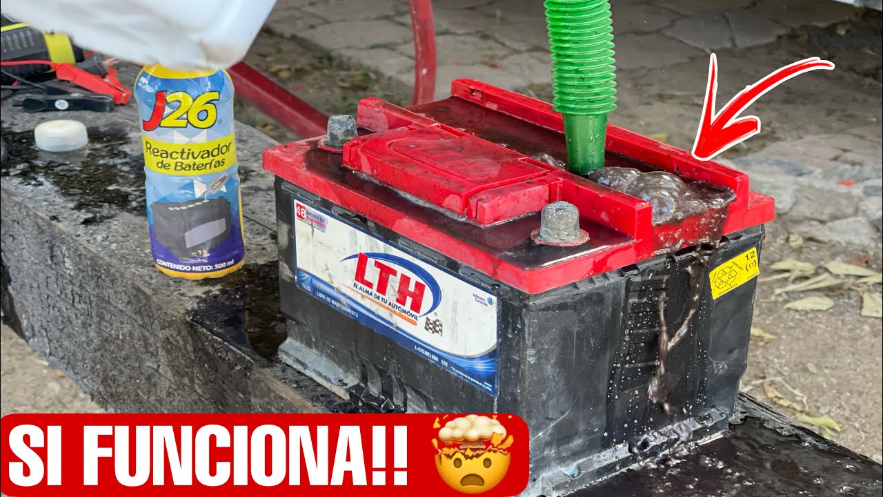 Como reparar la bater&iacute;a de cualquier auto Garantizado que Si Funciona! ✅ Con bicarbonato y agua 💧
