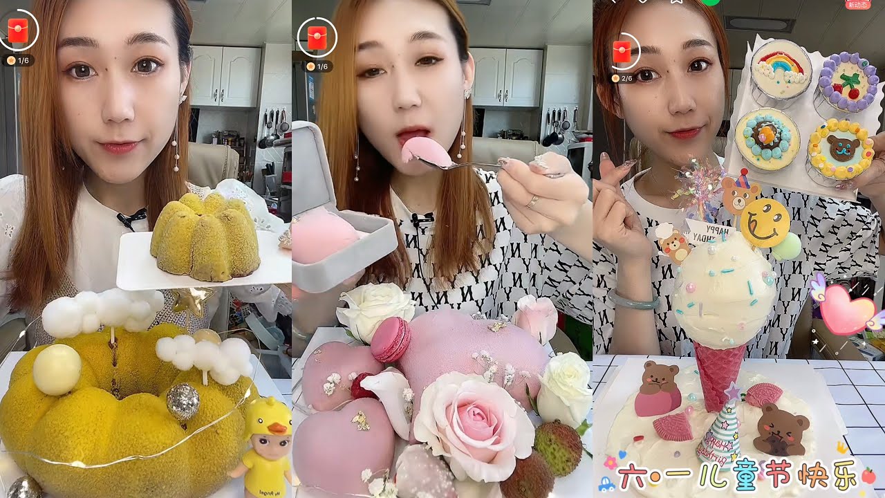 [ASMR] Chocolate Dessert Mukbang (Mousse Cake)디저트 먹방🍫 #150 | Eating Sounds II KWAI EATING SHOW