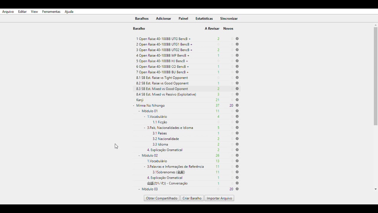 Como criar subseções no seu deck do ANKI