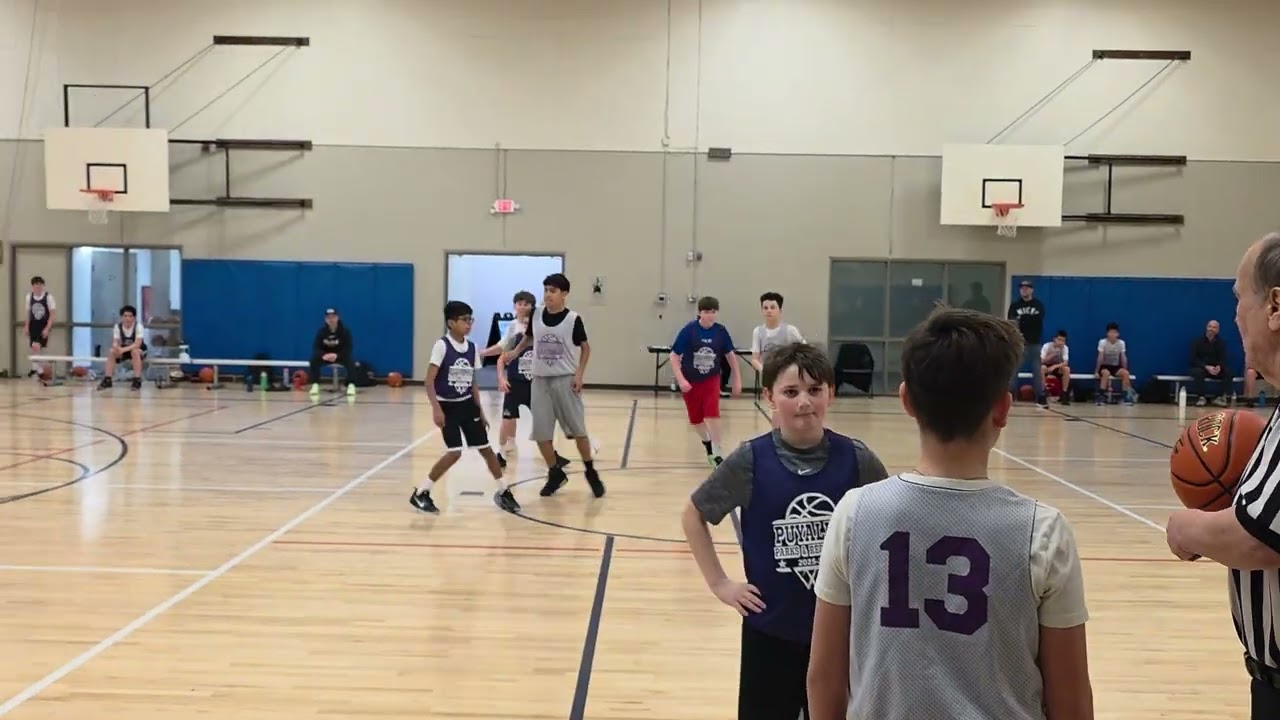 Puyallup Rec basketball. Celtics (Win) VS Sonics. 1-17-2026.