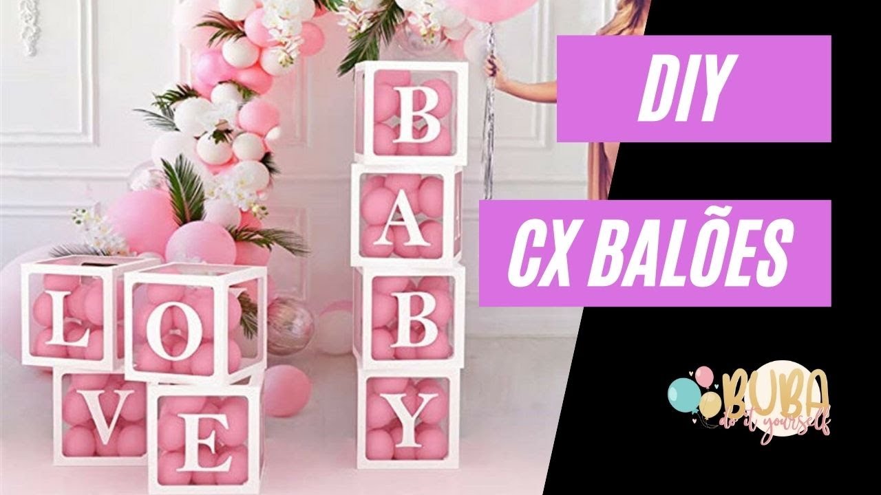 DIY Cubo de Letras: Decoração Charmosa para Festas! 🎉✨