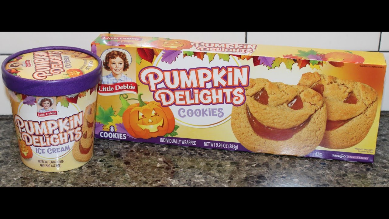 Little Debbie Pumpkin Delights Cookies vs Pumpkin Delights Hudsonville Ice Cream Review
