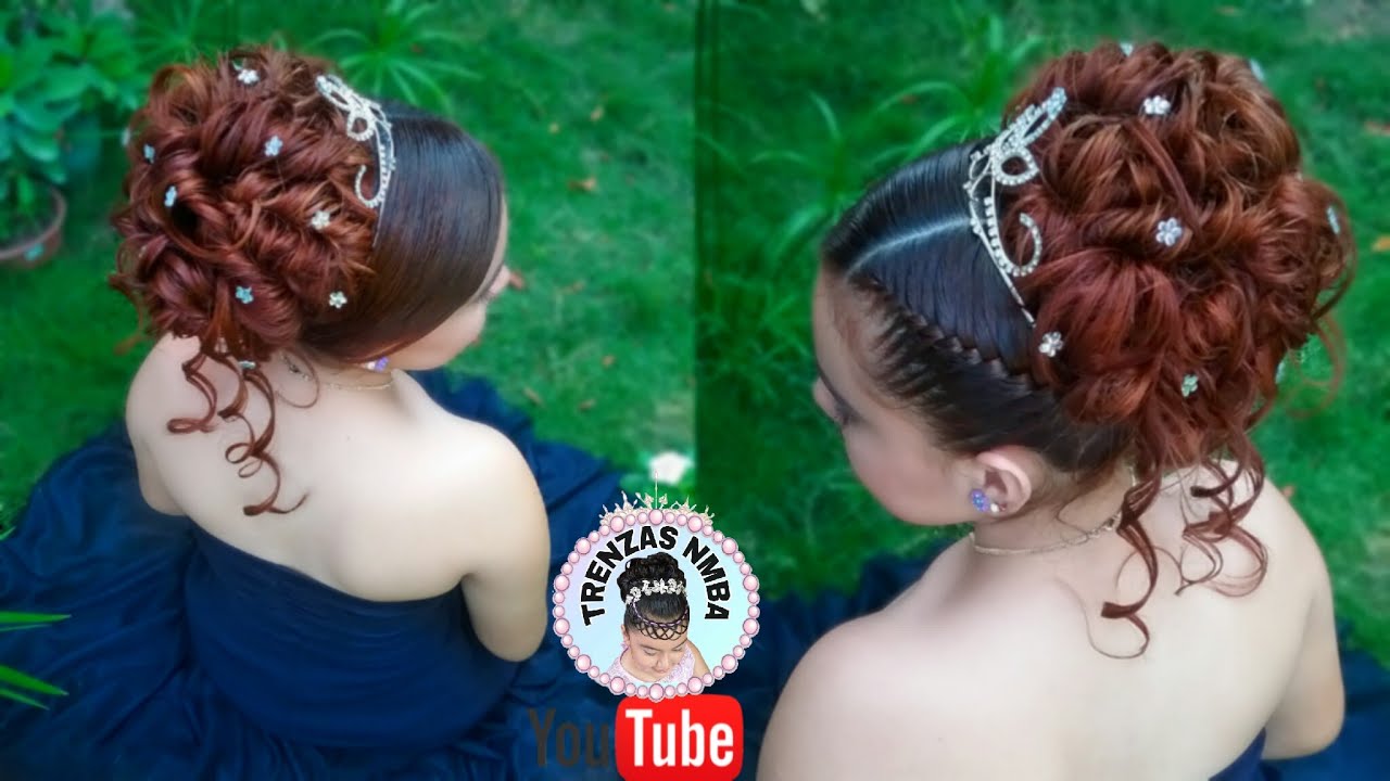 PEINADO ELEGANTE RECOGIDO ALTO FÁCIL |PARA GRADUACIÓNES BODAS NOVIAS XV 15 AÑERAS O COMUNIÓN