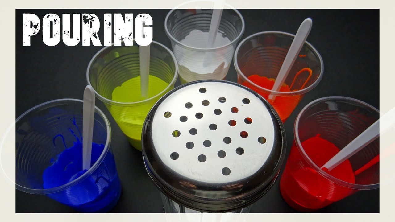 Un salero de pouring en español 🧂 DIO RESULTADO 😱 Un tutorial de acrílico fluido (NO con colador)