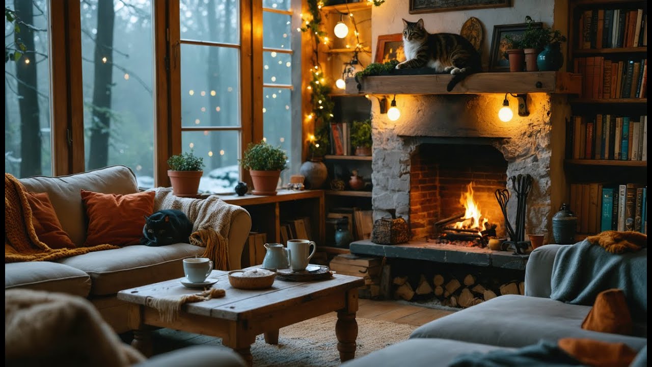 Cozy Fireplace Jazz Tracks to SOOTHE Your Soul in Winter