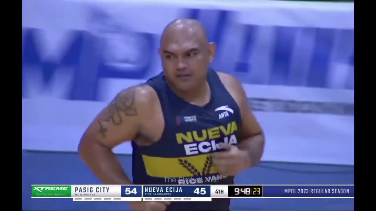 Baby SHAQ TAGANAS with a SUMO SLAM l ANG BUMANGGA GIBA l MPBL - Nueva Ecija