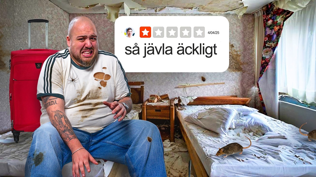 TESTAR EUROPAS ÄCKLIGASTE HOTELL *VÄGGLÖSS*