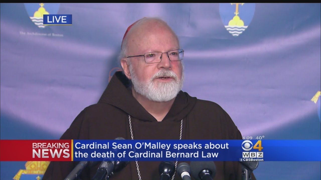 Cardinal Sean O'Malley Speaks About The Death Of Cardinal Bernard Law