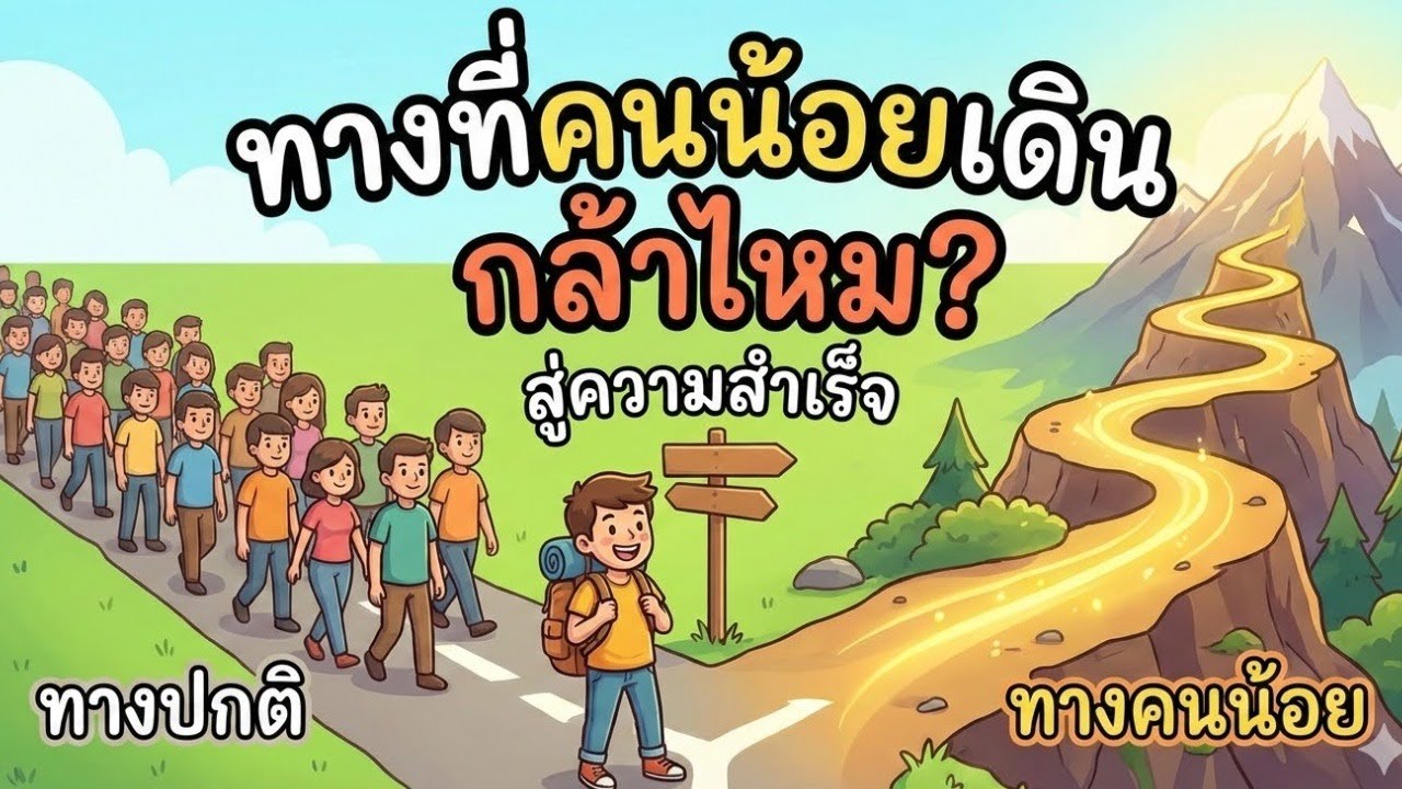 เส้นทางที่คนส่วนน้อยเลือกเดิน: ความกล้าที่จะแตกต่างสู่ความสำเร็จที่ยิ่งใหญ่