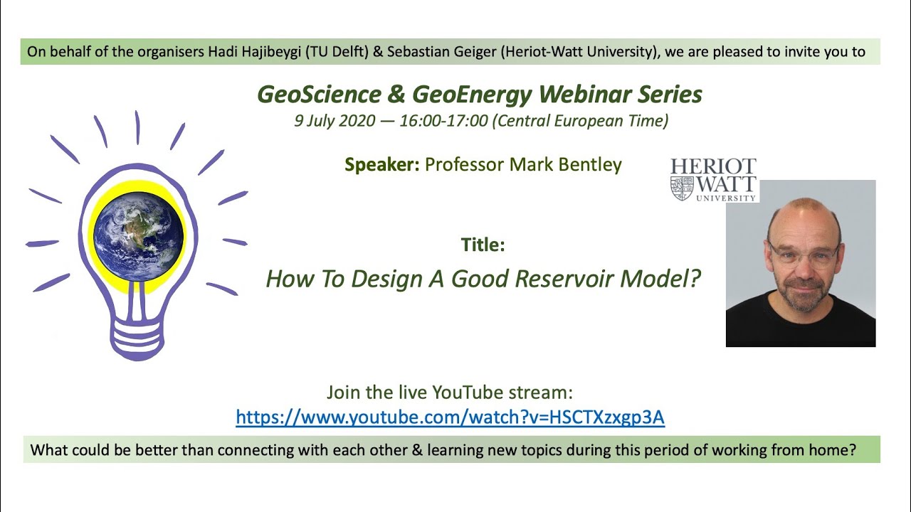 Mark Bentley, Heriot-Watt University (Reservoir Characterisation)