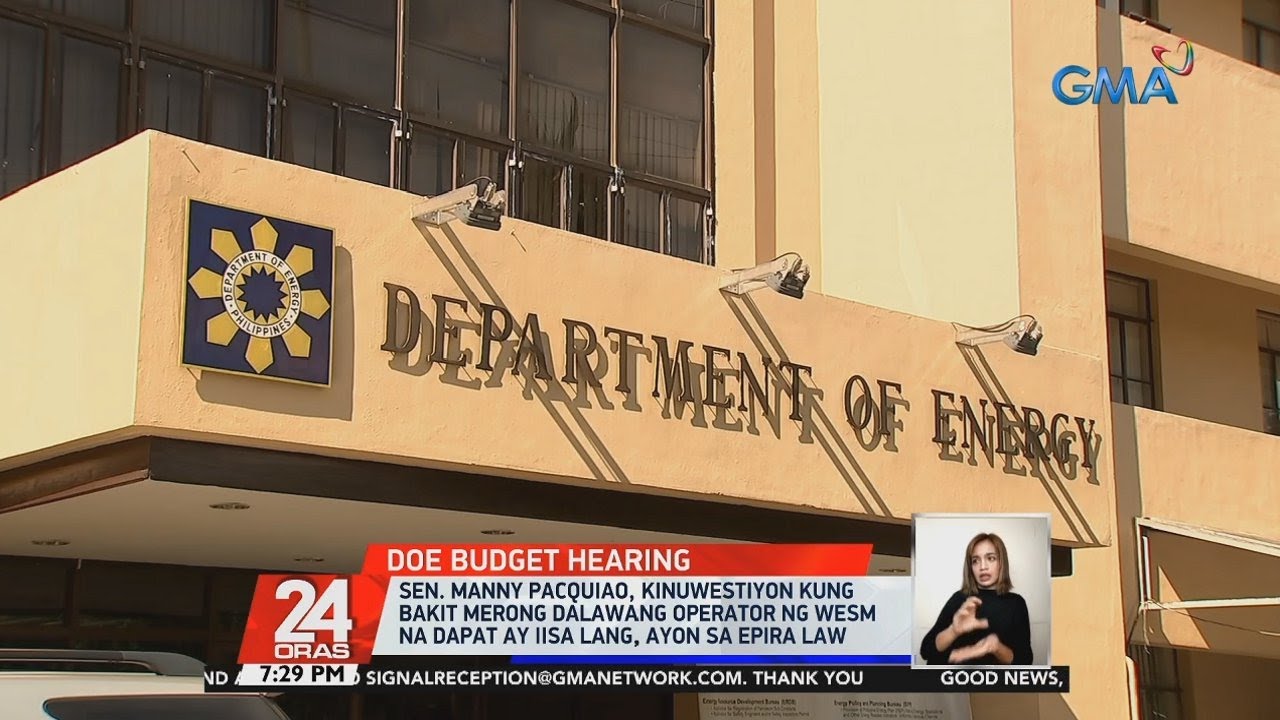 Sen. Manny Pacquiao, kinuwestiyon kung bakit merong dalawang operator ng WESM... | 24 Oras