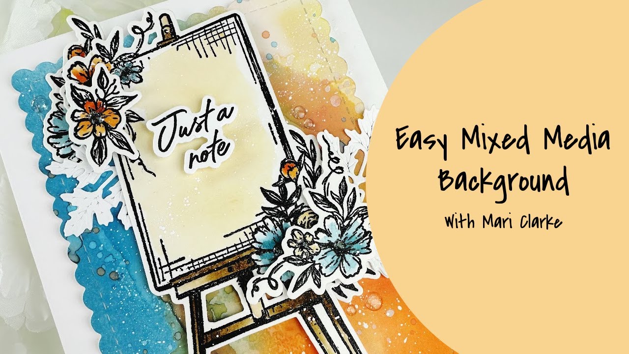 How Can You Make an Easy Mixed Media Background?