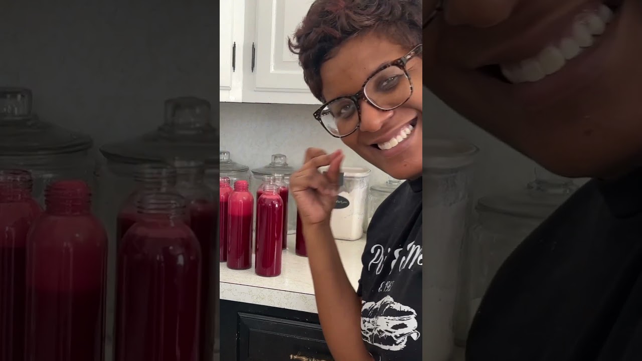 My 12-year-old made this video | Juice with me   #shorts #homemaking #thenoblewoman