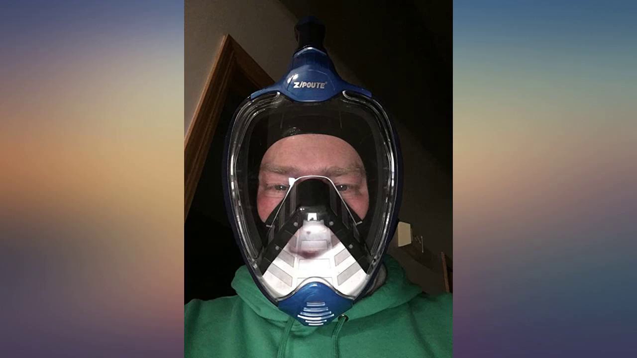 ZIPOUTE Snorkel Mask Full Face, Full Face Snorkel Mask Adult and Kids with review