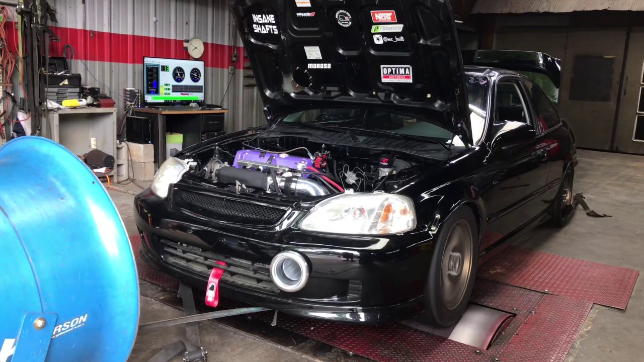 Brandon’s Nitrous K20A2 EM1 dyno day Jason Waters Tuning