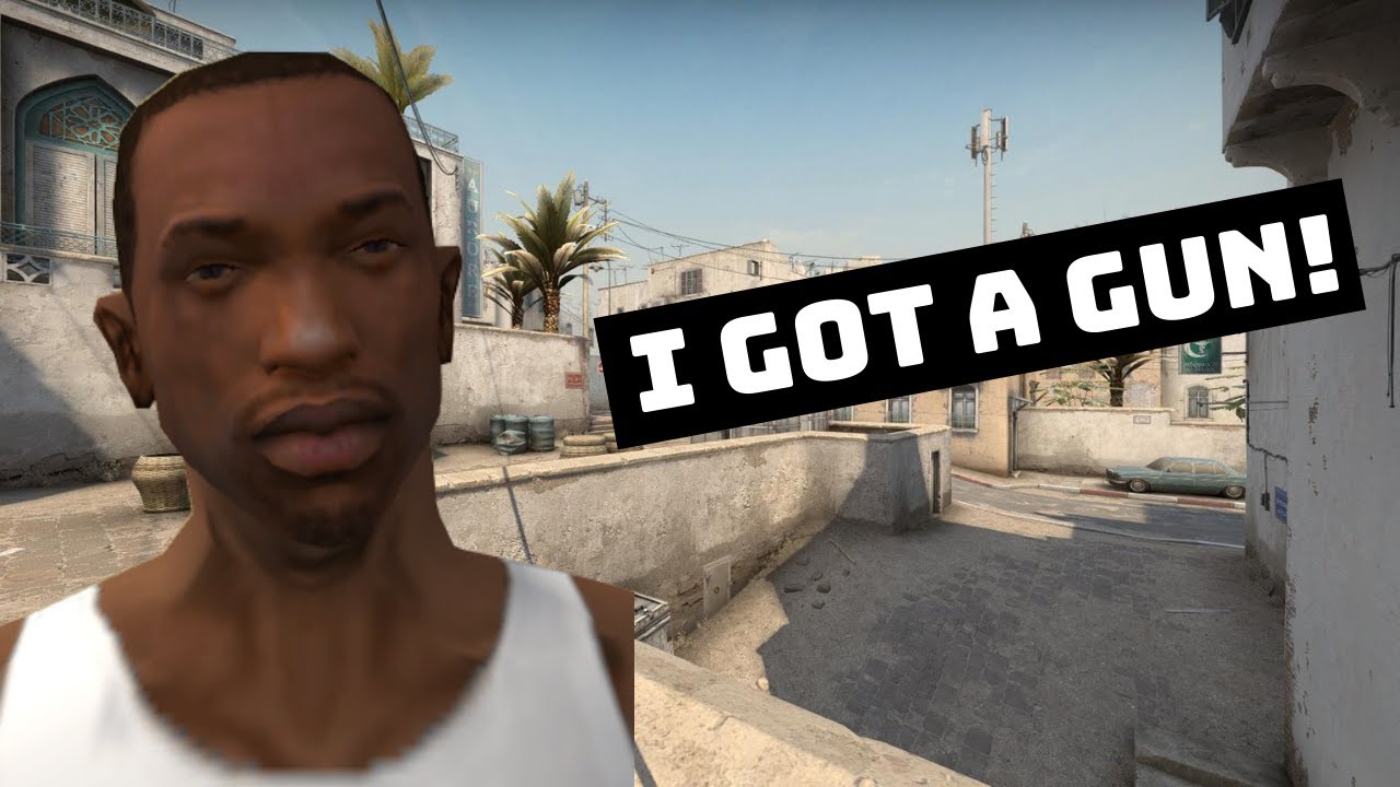CJ (CARL JOHNSON) PLAYING CS:GO