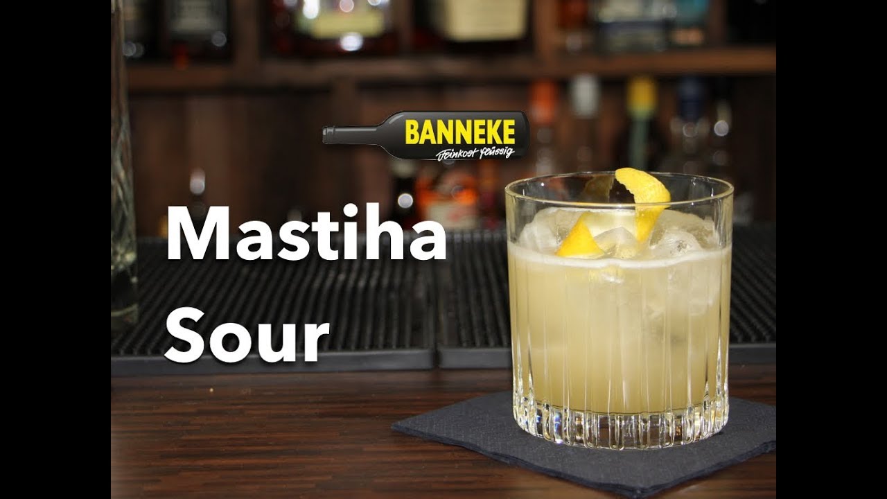 Mastiha Sour - Mastiha Cocktail selber mixen - Schüttelschule by Banneke