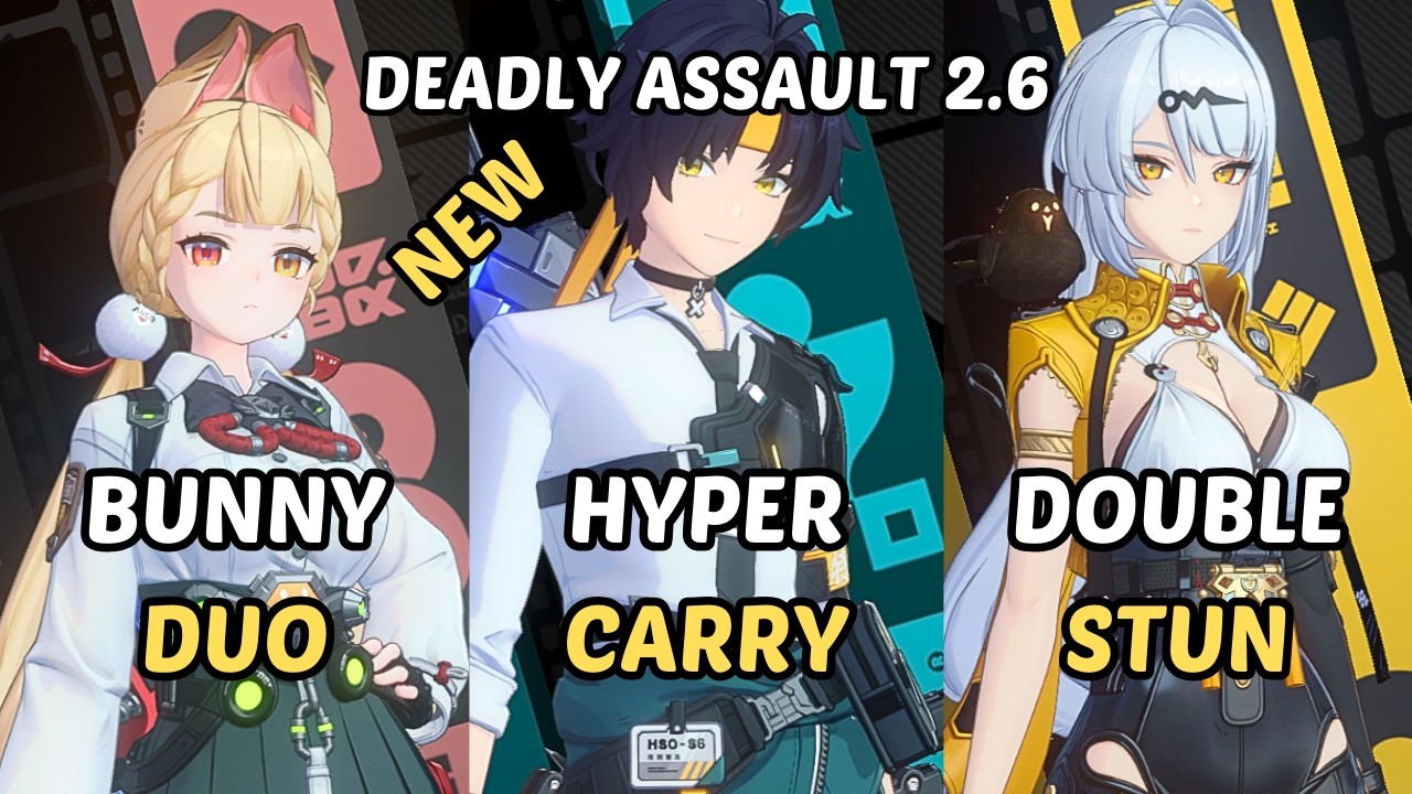 NEW Deadly Assault ZZZ Yixuan Lycaon Pulchra x M0 Harumasa x Alice Zhao Yuzuha Zenless Zone Zero 2.6