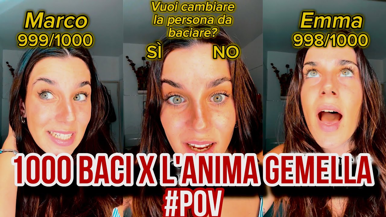 Per Poter Trovare L’ANIMA GEMELLA Devi BACIARE 1k Persone 💋| #pov completo