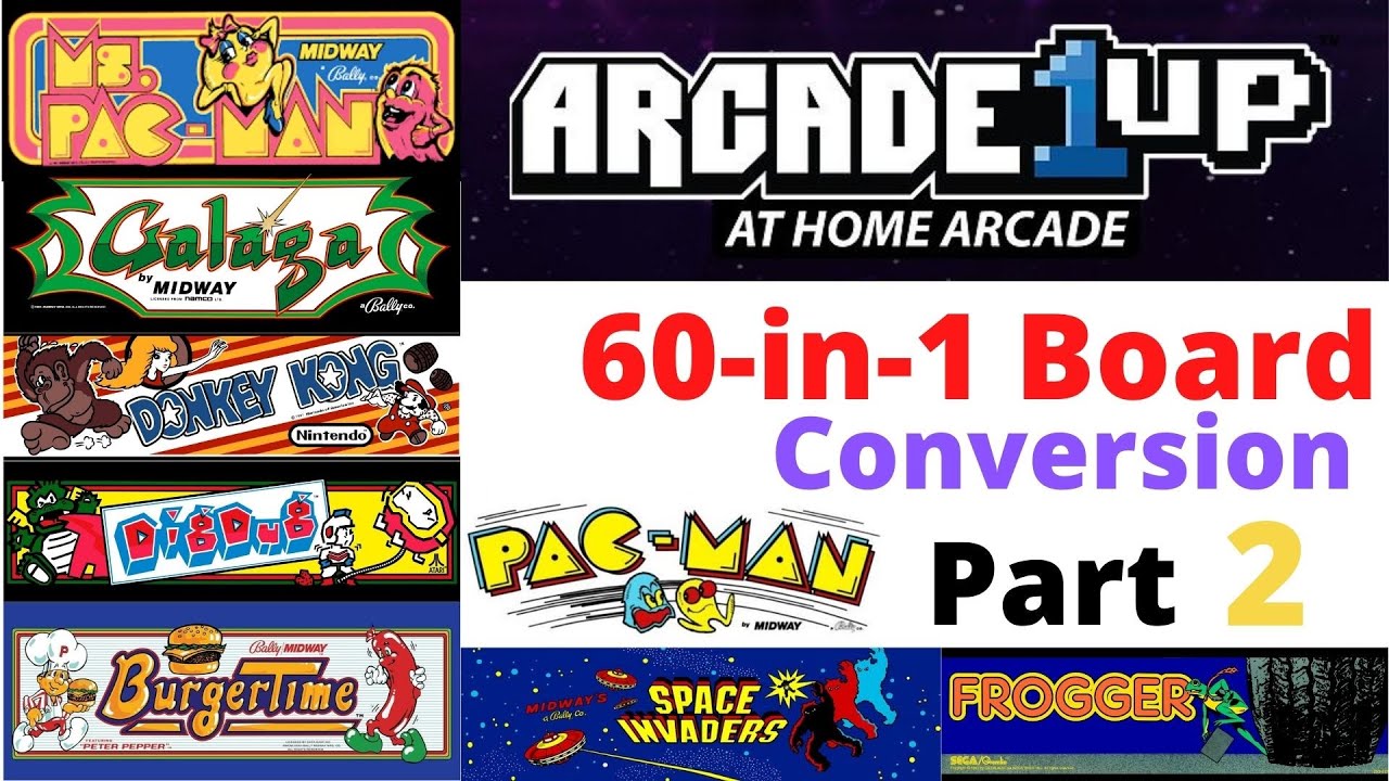 Part 2 - A1UP - Cabinet Conversion to 60 in 1 Board - MultiCade - iCade - Arcade1UP
