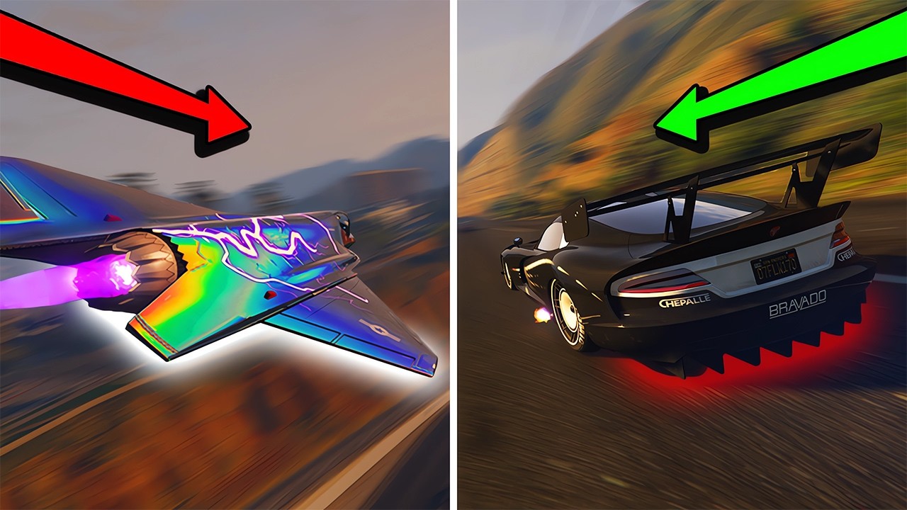 Usando SOLO lo MÁS RÁPIDO de GTA 5 ONLINE