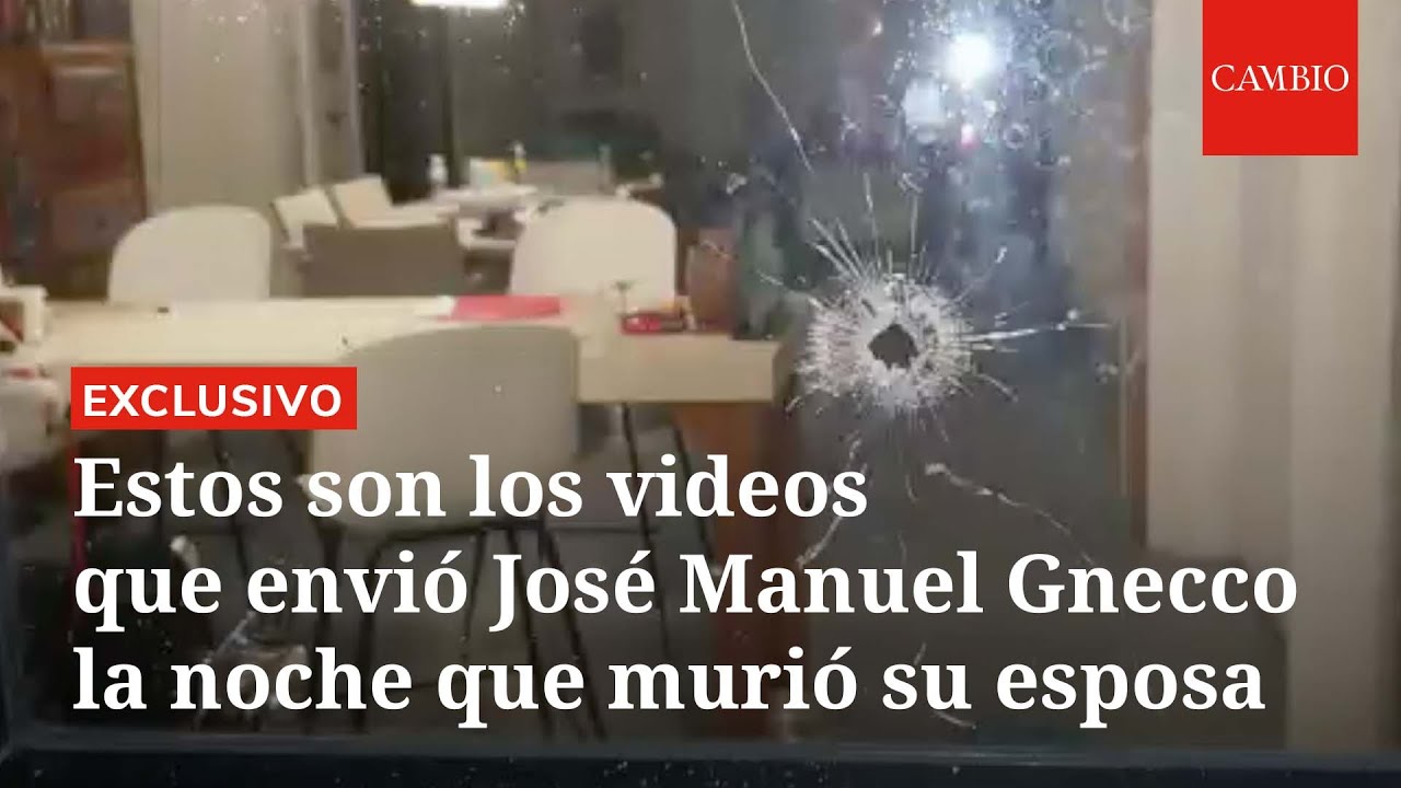 Estos son los videos que envió José Manuel Gnecco la noche que murió su esposa | CAMBIO
