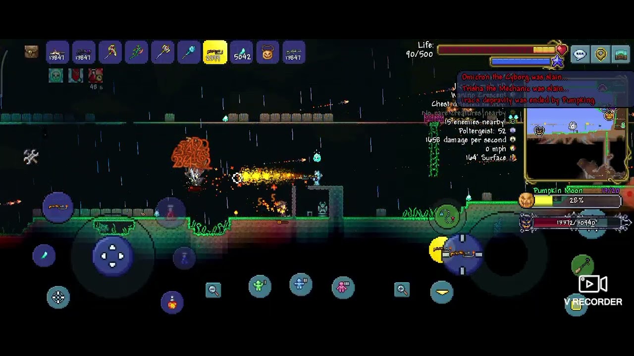 Doing the events // for the worthy terraria range episode 38 // by Gabriel and his brother.